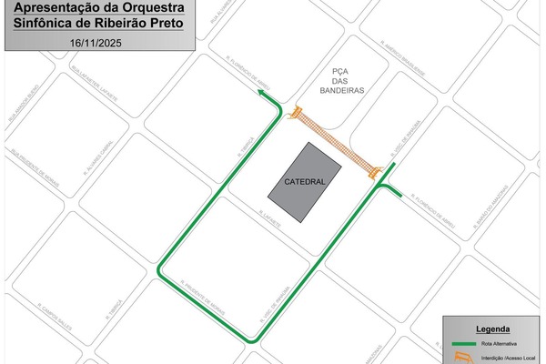 Domingo terá três interdições no trânsito para realização de eventos em Ribeirão Preto