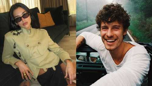 Dua Lipa e Shawn Mendes curtem roda de samba em São Paulo; veja o vídeo