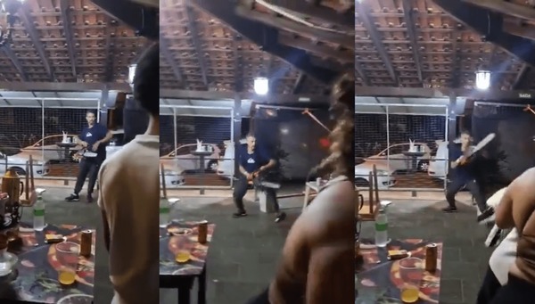 Homem ameaça clientes de bar com motosserra em Jarinu, SP