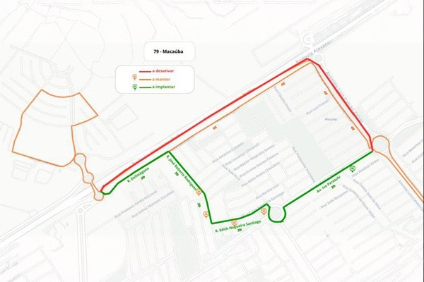 Linha de ônibus urbano 79 terá rota ajustada para melhorar o atendimento no Dom Mielle