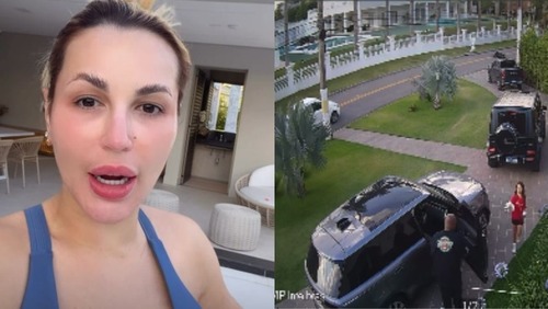 Deolane Bezerra expõe rapaz que a xingou na porta de casa; assista