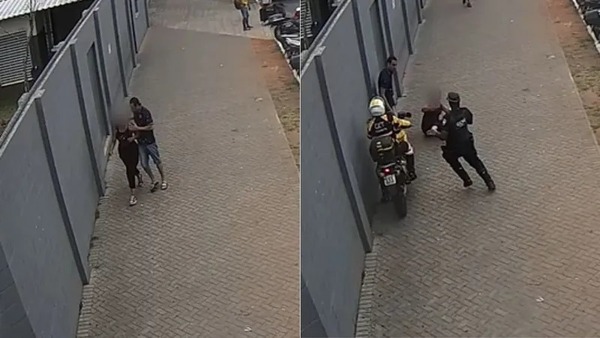 Homem é preso após ser flagrado agredindo mulher em rua no centro de SP