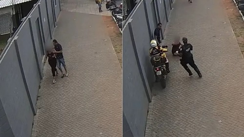 Homem é preso após ser flagrado agredindo mulher em rua no centro de SP