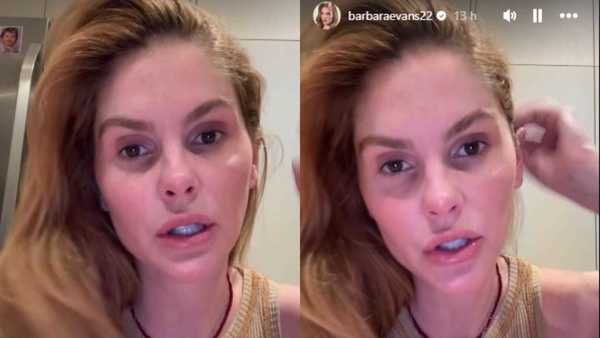 Bárbara Evans relata pânico durante voo: 'Achei que a gente fosse morrer'