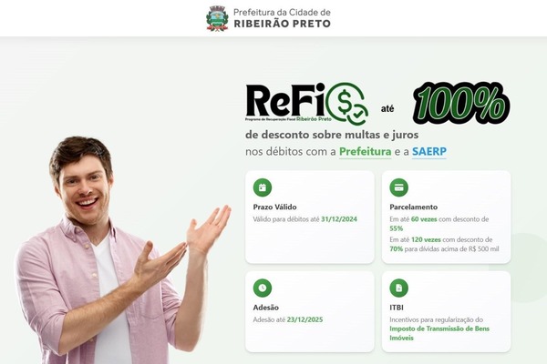 Refis Ribeirão 2025 entra na reta final e já ultrapassa R$18 milhões em renegociações de dívidas