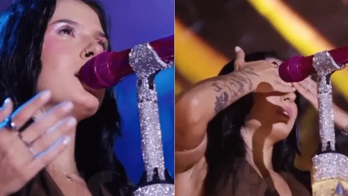 Ana Castela cai no choro ao cantar sua música com Zé Felipe após término