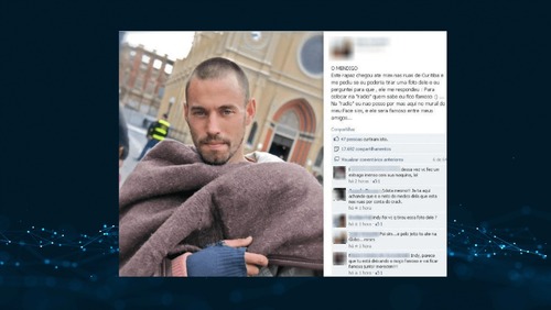 Homem morto esfaqueado no Centro de Curitiba pode ser o “Mendigato”