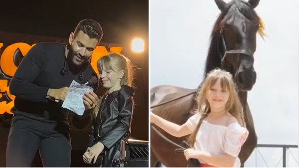 Fã mirim de Gusttavo Lima ganha cavalo do cantor após escrever carta e fazer o pedido durante show