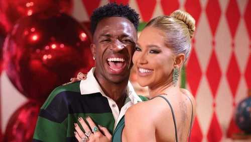 Virginia celebra 3 meses de namoro com Vini Jr.: 'Cada dia mais apaixonada'