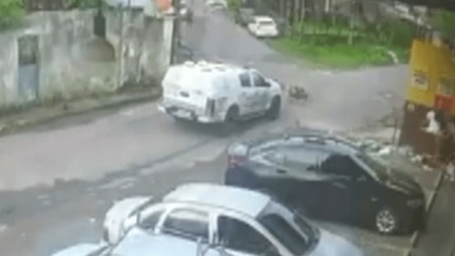 PMs são afastados após viatura atropelar grupo de cães em Manaus (AM)