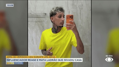 Influenciador reage a assalto em casa e mata homem para salvar família