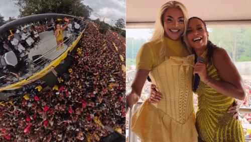 Superlotação e pausa na estreia: tudo que rolou no bloco da Ivete em SP