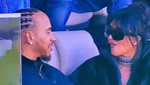 Kim Kardashian e Hamilton são vistos em clima de romance no Superbowl