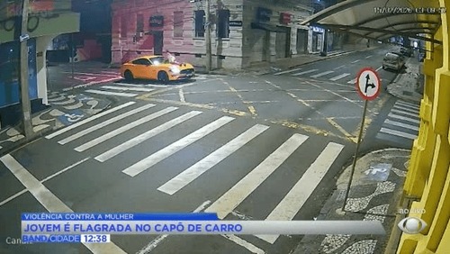 GCM de Ponta Grossa, no Paraná, flagra motorista com mulher sobre capô e faz prisão