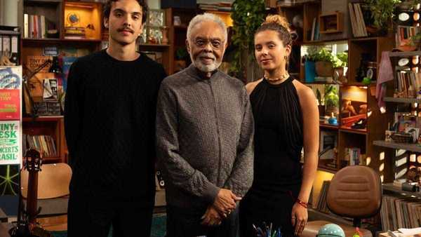 Gilberto Gil estreia nova temporada do Tiny Desk ao lado dos netos