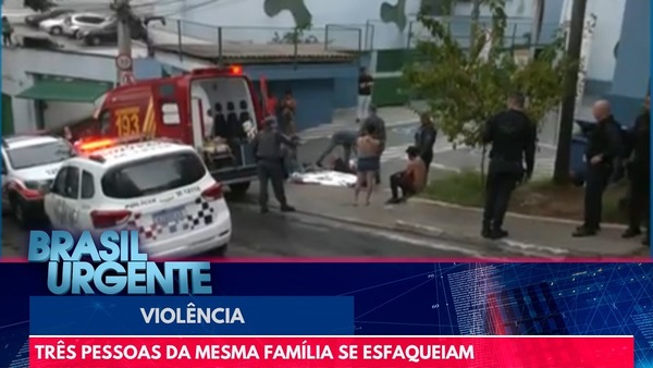 Desavença entre irmãs termina com 3 parentes esfaqueados em porta de escola