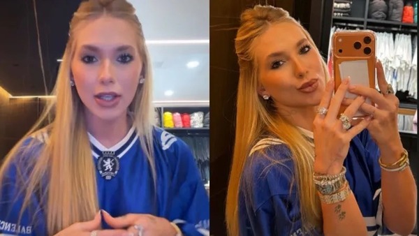 Virginia ostenta look de R$ 8,5 mil em jogo de Vini Jr. pelo Real Madrid