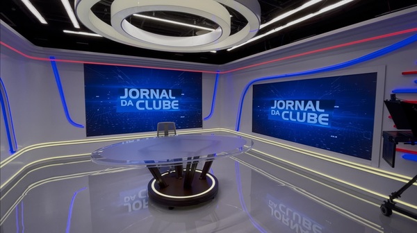 Confira em primeira mão as fotos do novo estúdio do Jornal da Clube