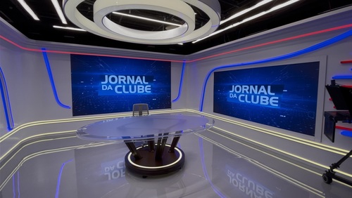 Confira em primeira mão as fotos do novo estúdio do Jornal da Clube