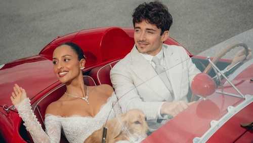 Charles Leclerc e Alexandra Saint Mleux se casam em Mônaco; veja fotos