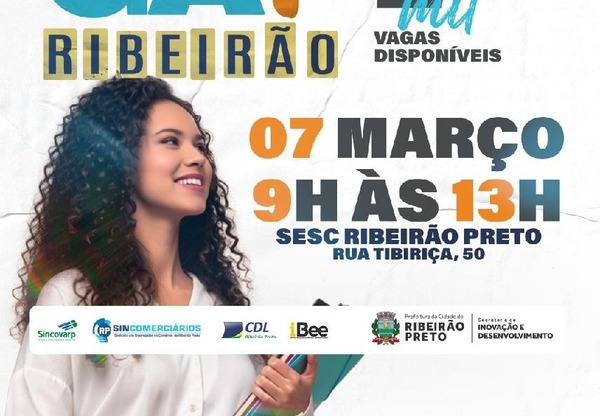 1º Mutirão Emprega Ribeirão de 2026 será neste sábado