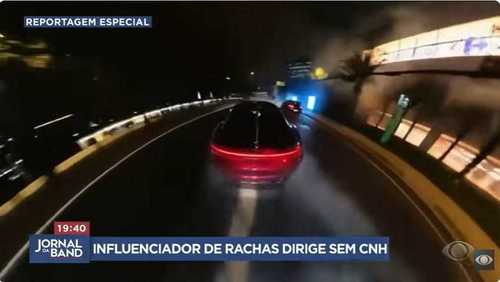 Influenciador que promove rachas em SP teve CNH suspensa por ter 346 pontos