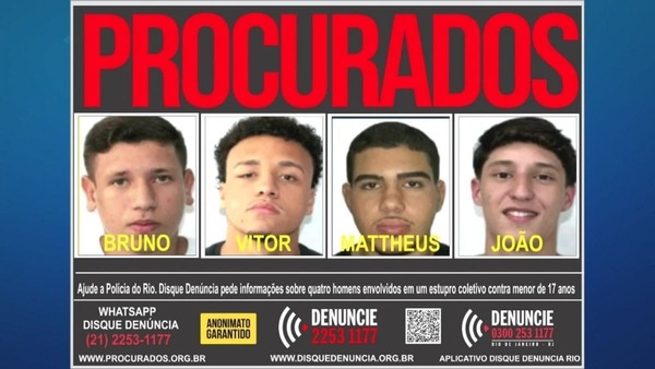 4º suspeito de envolvimento em estupro coletivo no Rio se entrega à polícia