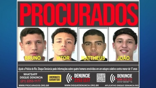 4º suspeito de envolvimento em estupro coletivo no Rio se entrega à polícia