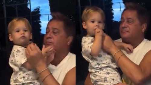 Leonardo é criticado após vídeo com o neto, José Leonardo; entenda