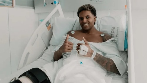 “Nasce um novo Rodrygo”, diz atacante após cirurgia no joelho