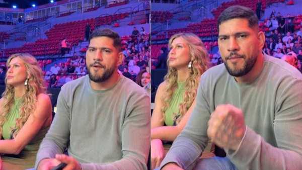 Fila andou? Lívia Andrade é vista em evento com Alex Poatan, campeão do UFC