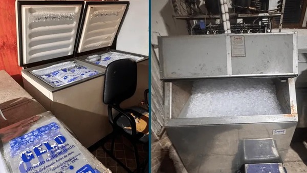 Fábrica que usava água da chuva para fabricar gelo é interditada em Cosmópolis, SP