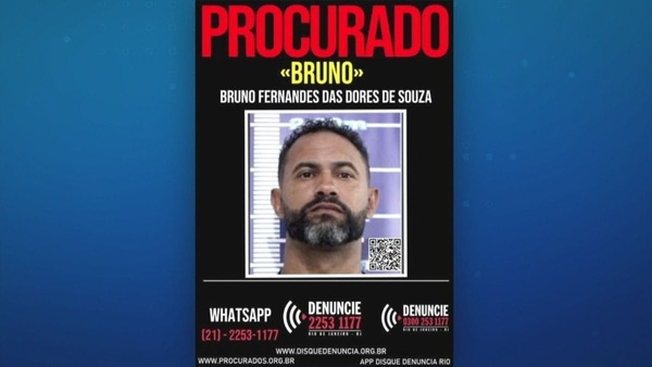 Foragido, goleiro Bruno tem cartaz de procurado divulgado pela polícia
