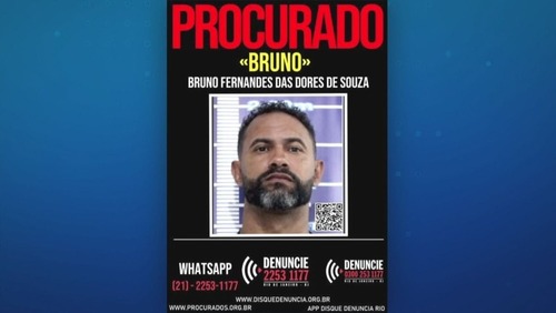 Foragido, goleiro Bruno tem cartaz de procurado divulgado pela polícia