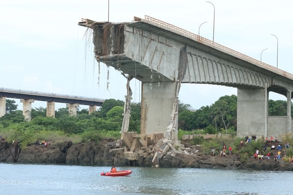 Imagens inéditas mostram desabamento de ponte entre Tocantins e Maranhão