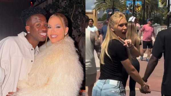 Virginia e Vini Jr. passeiam na Disney após derrota da Seleção em amistoso