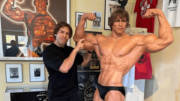 Arnold Schwarzenegger prepara filho para fisioculturismo; veja fotos