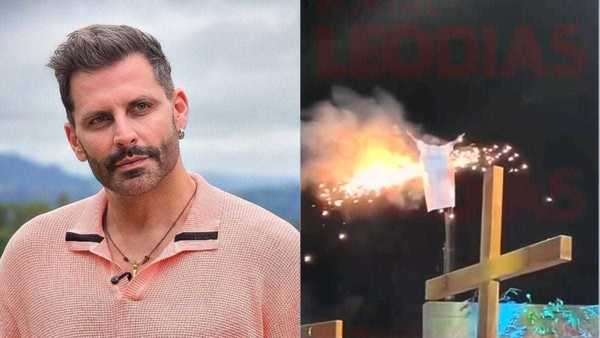 Roupa de Henri Castelli pega fogo durante encenação de A Paixão de Cristo