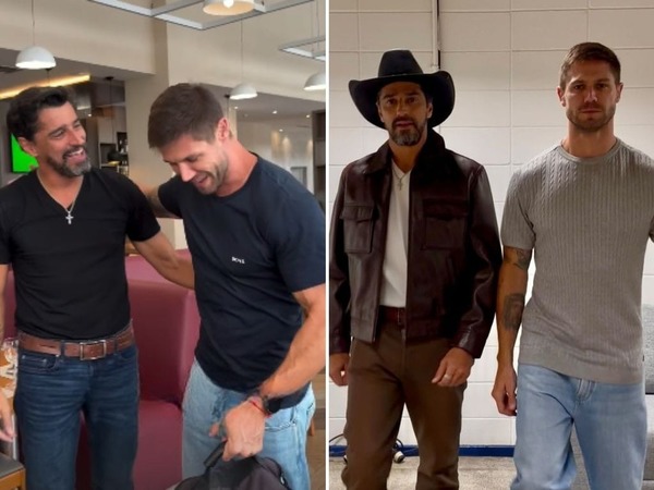 Alberto Cowboy e Jonas Sulzbach se reencontram no RJ após o BBB 26