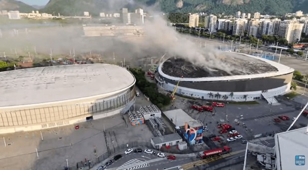 Velódromo do Parque Olímpico será reformado após incêndio, diz prefeitura