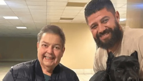 Faustão reaparece sorridente para celebrar legado da raça Cane Corso no BR
