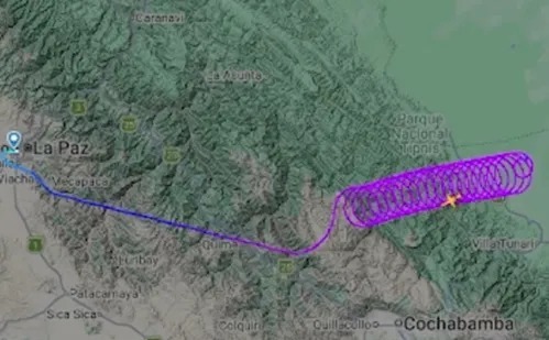 Bolívia investiga "voo fantasma" em acidente de jatinho que deixou mortos