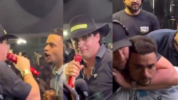 Natanzinho Lima tem palco invadido e é ameaçado por fã: "Vou dar um murro"