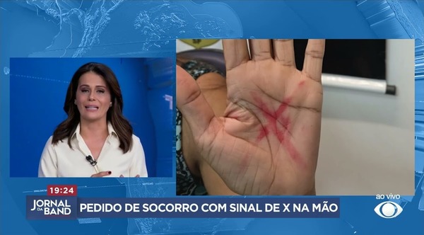X na palma da mão salva mulher em SP