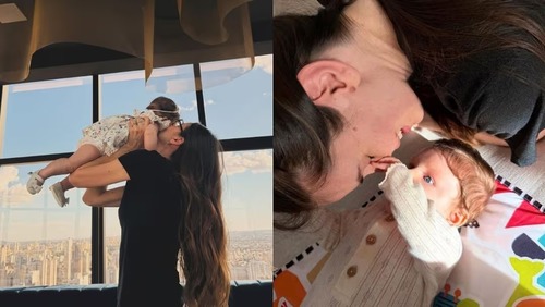 Camila Queiroz se declara para a filha, Clara: 'Nasci para ser sua mãe'