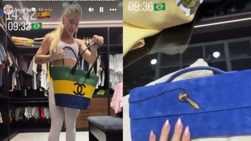 Antes de término, Virginia comprou bolsas avaliadas em R$ 40 mil para Copa