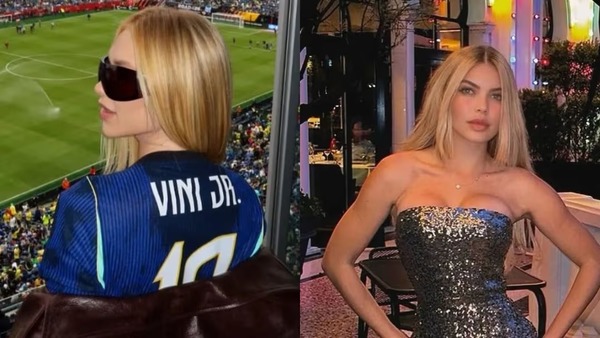 Suposto affair de Vini Jr. aparece com champanhe após término com Virginia