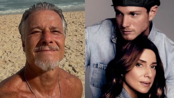 Marcello Novaes se declara ao filho, Pedro e ex, Letícia Spiller: 'Lindos'