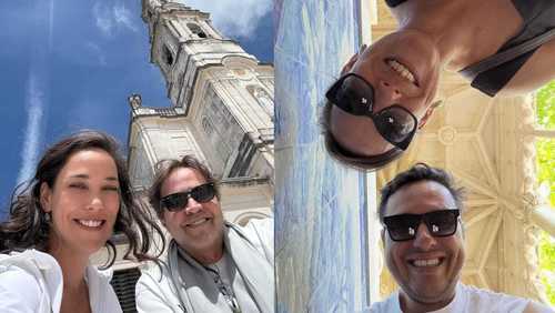 Adriana Birolli mostra viagem para Portugal com o marido, Ivan Zettel