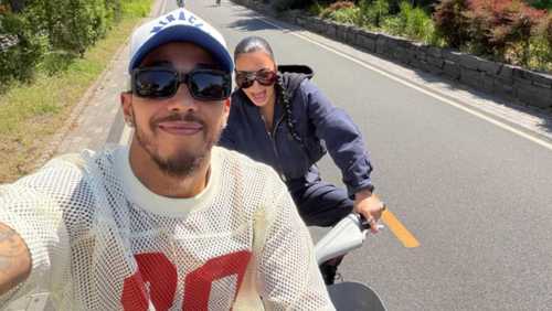 Kim Kardashian publica registro com Lewis Hamilton pela 1ª vez no Instagram